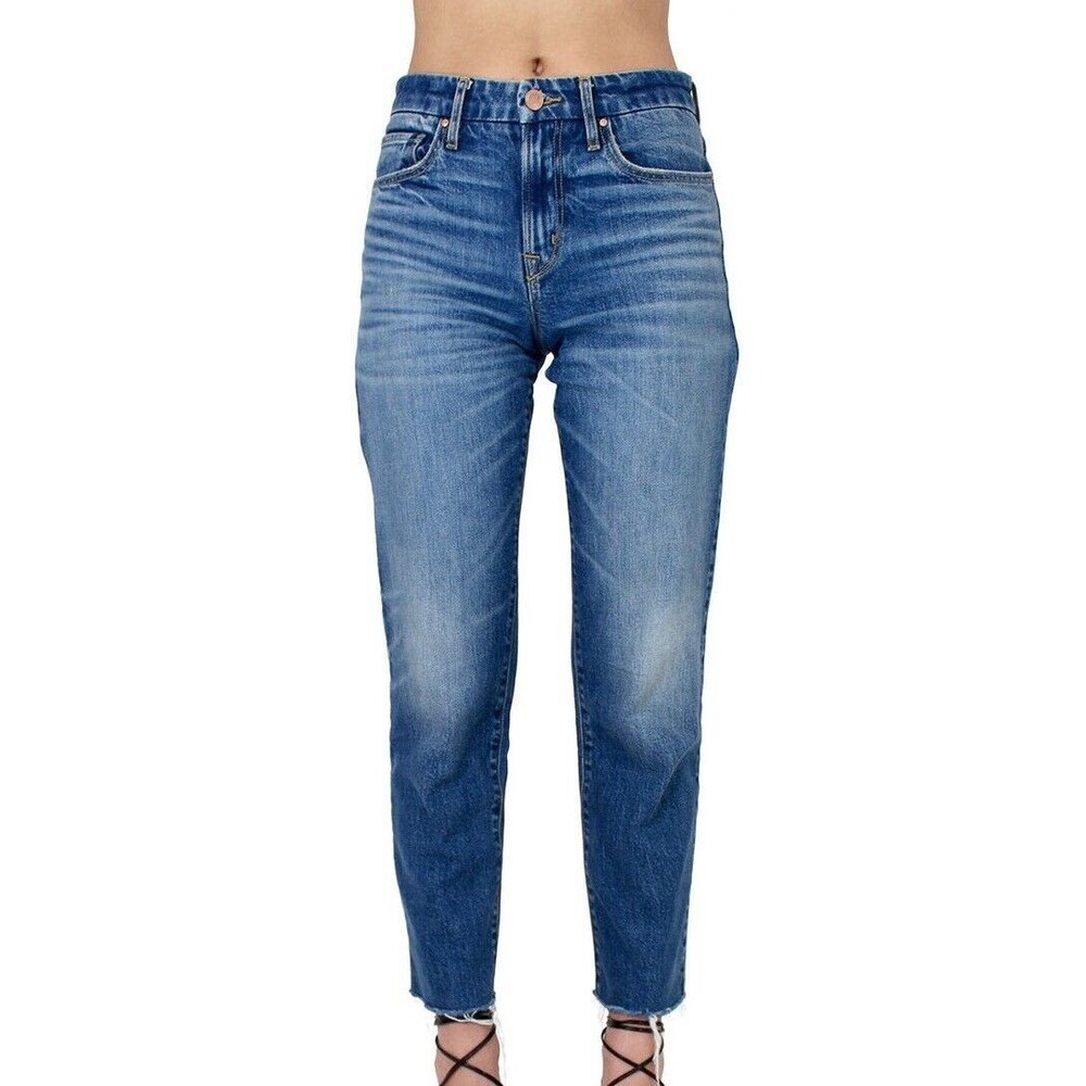 Porter Blue The Rebel Straight-Mabel High Rise Straight Leg Jeans Denim Women 33